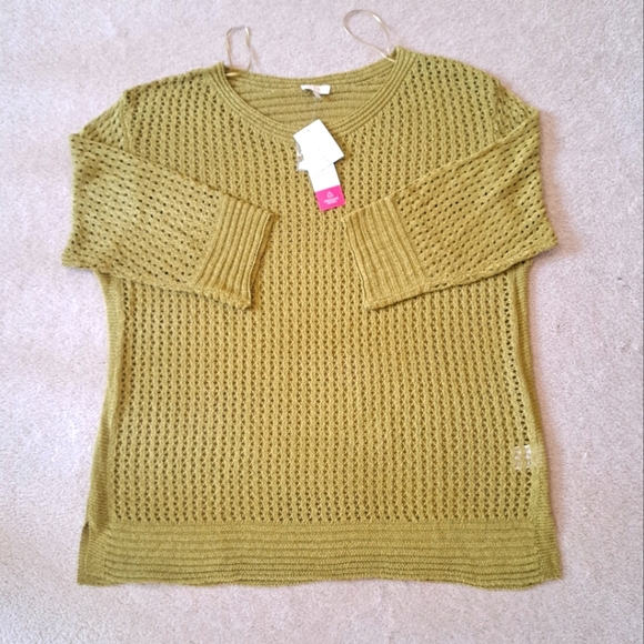 New! Laura Knit Sweater Women's Size 2X Green - Picture 1 of 16